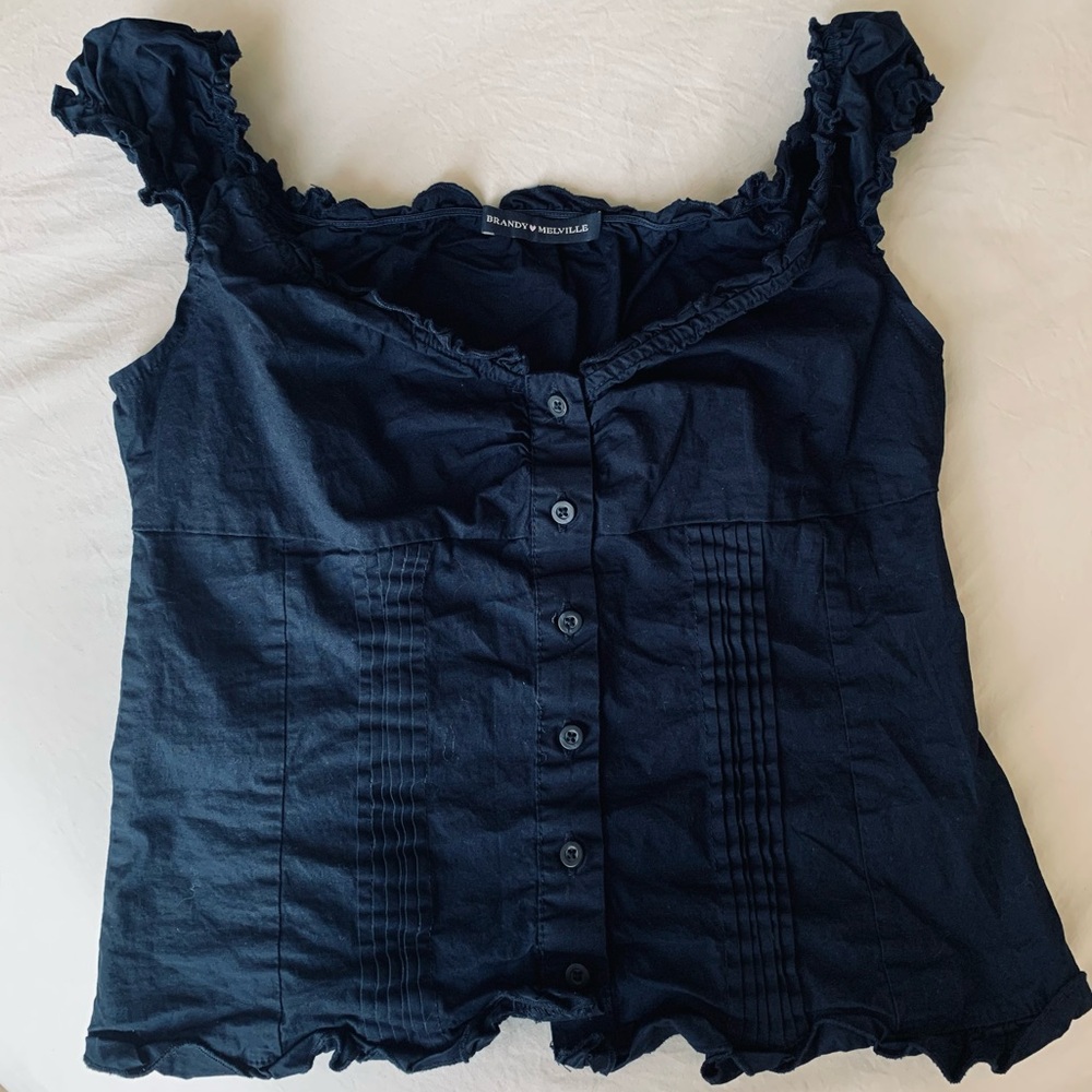 Brandy Melville Navy Elara Top